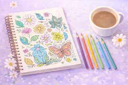 Adult coloring books for relaxation and stress relief