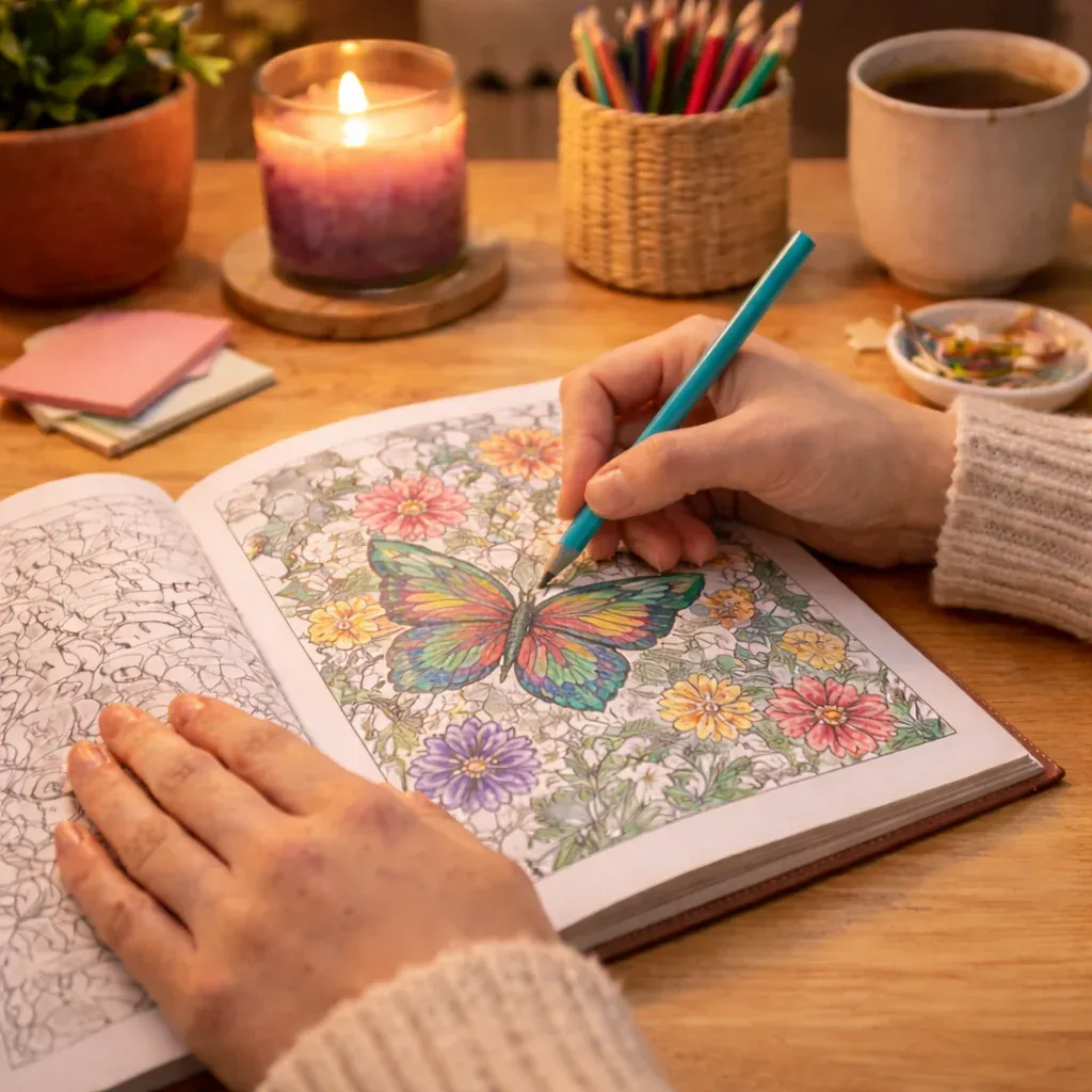 relaxed coloring without perfection cozy moment
