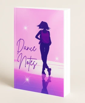 Dance Notes cover — silhouette dancer on pink-purple neon background