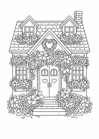 Flower coloring pages preview