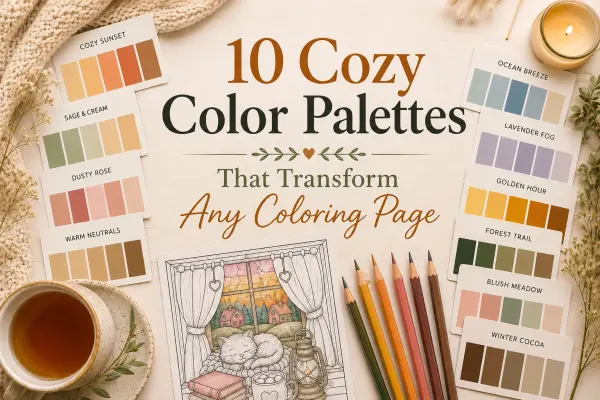 10 Cozy Color Palettes That Transform Any Coloring Page