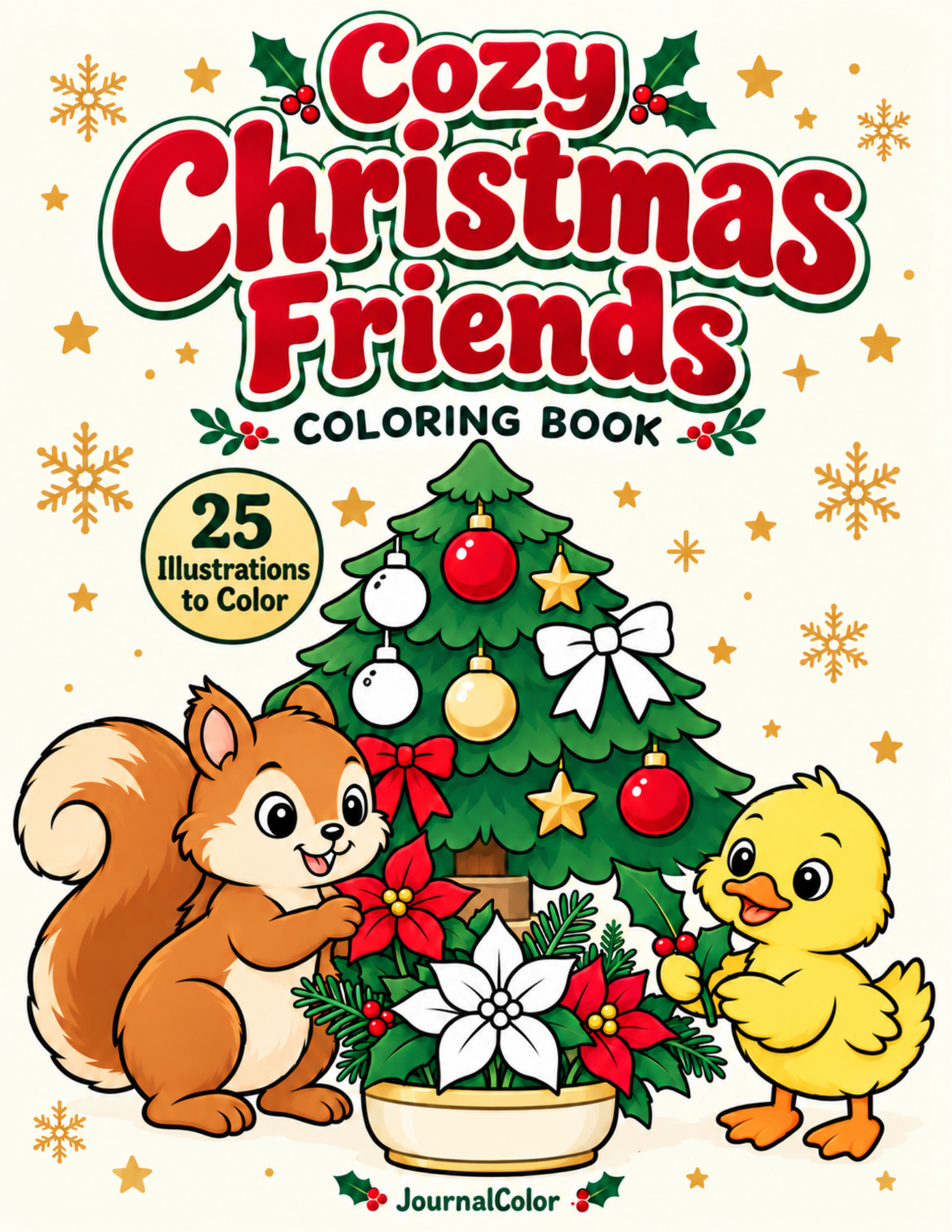Cozy Christmas Friends printable PDF cover