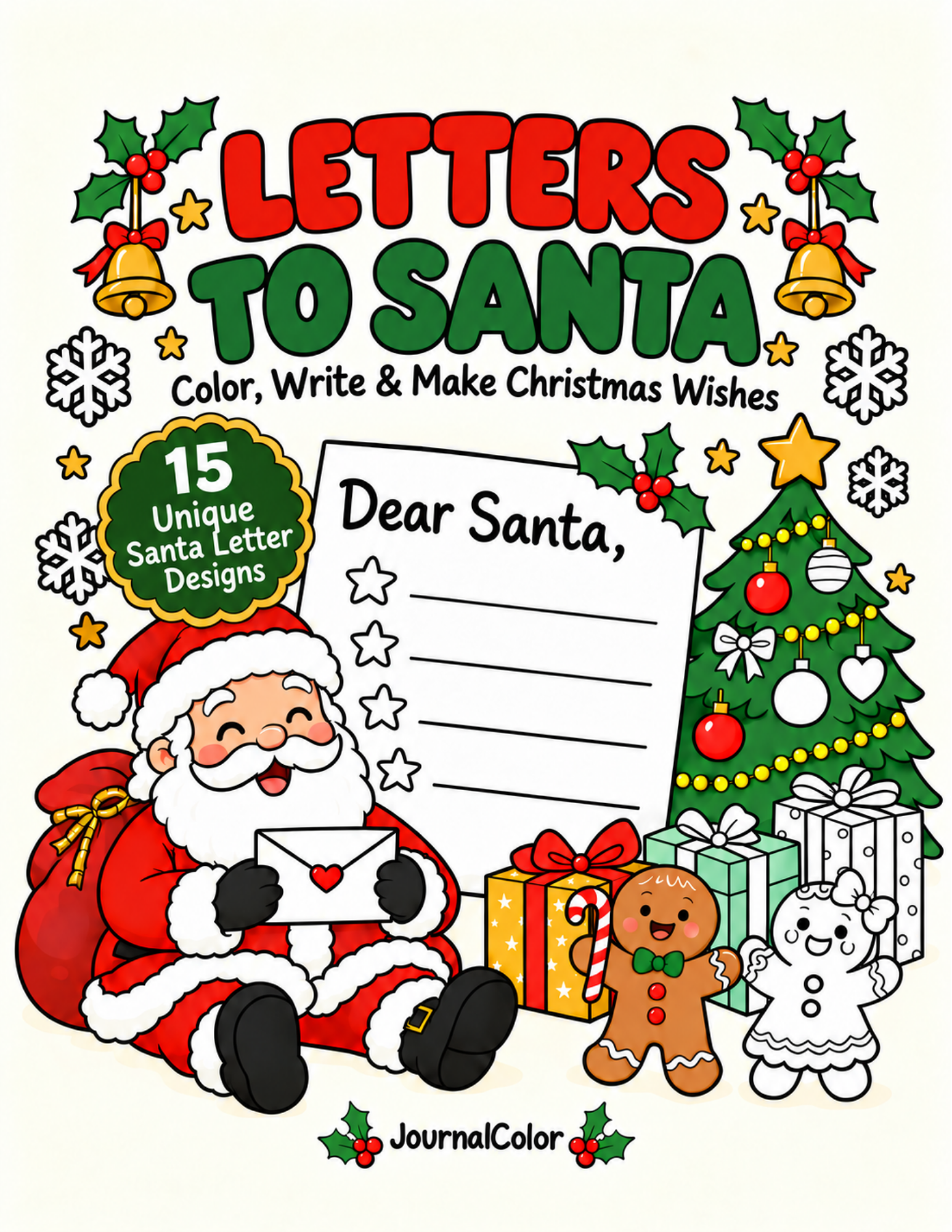 Letters to Santa printable PDF cover